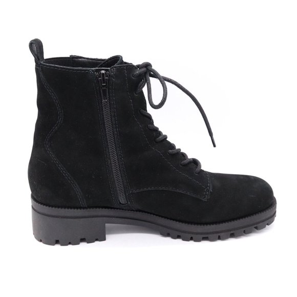 Lucky Brand Women's Haddley Lace Up Combat Boots Black Nubuck 7M - Picture 9 of 13